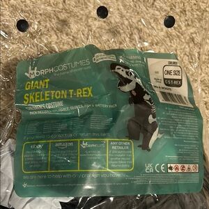 Inflatable Giant Skeleton T-Rex costume
